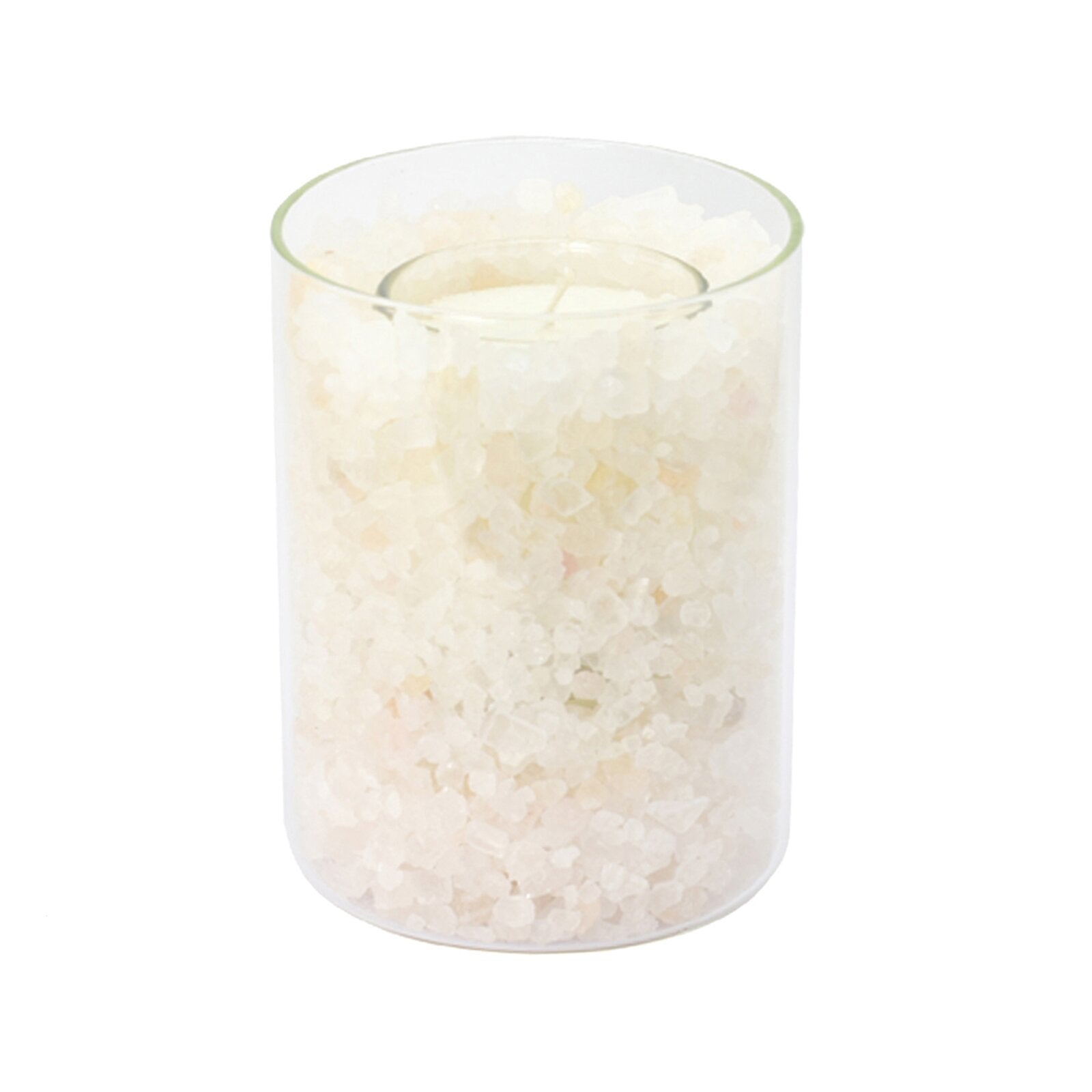 Beleuchteter Salzkristall POLAR-FEUER im Glas Polar-Feuer 8 x 8 x 11 cm