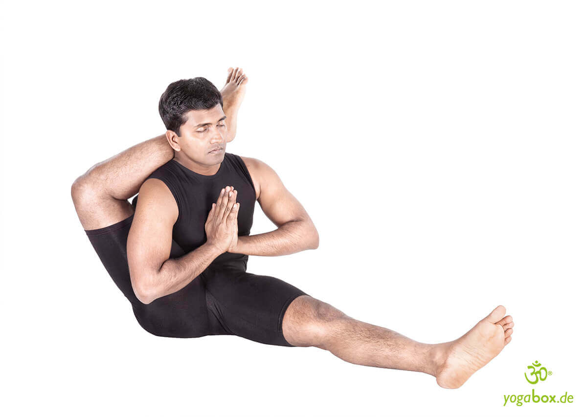 Eka Pada Shirshasana - Fuß hinter dem Kopf