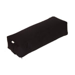 Yoga und Pilates Rechteckbolster BASIC schwarz 60 x 20 x 14 cm Buchweizenschalen
