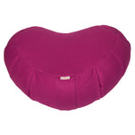 Meditationskissen Zafu ZEN Halbmond BASIC mit ZIP magenta 42 x 42 x 15 cm Buchweizenschalen