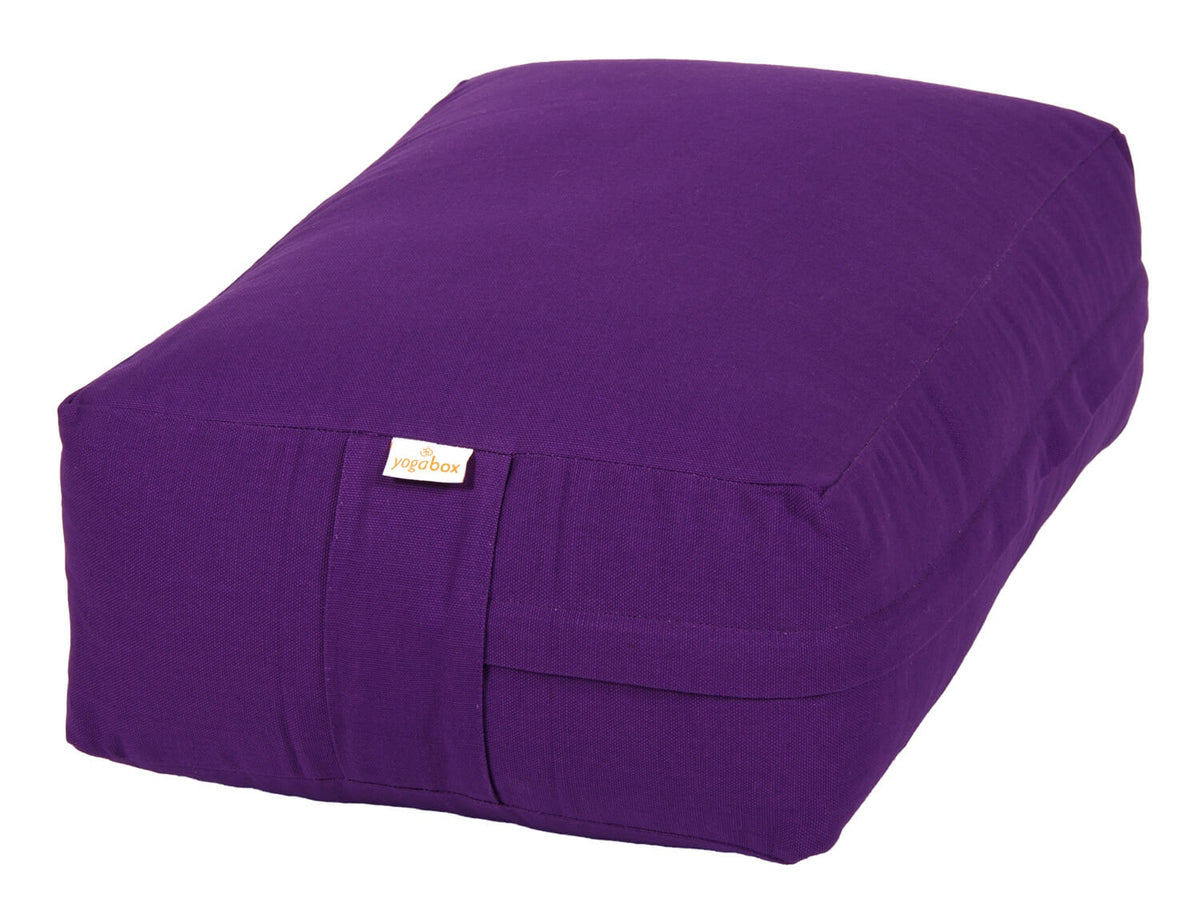 VIPASSANA Kissen XL lila 45 x 33 x 14 cm Buchweizenschalen