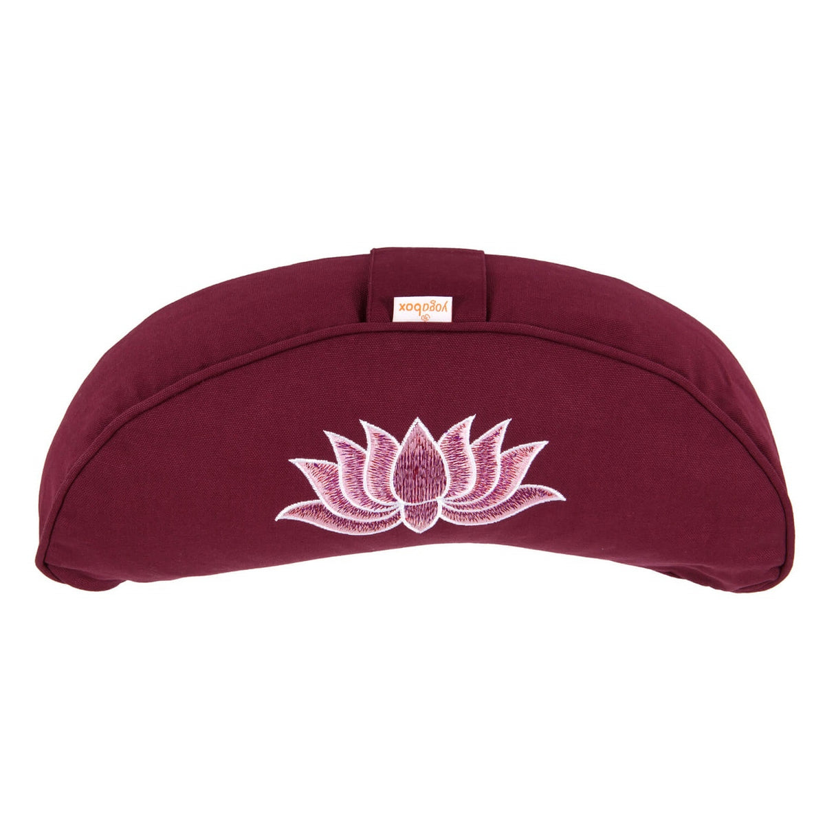 Yogakissen Halbmond BASIC Lotus Stick multicolor aubergine 40 x 17 x 12 cm Buchweizenschalen
