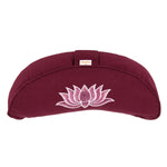 Yogakissen Halbmond BASIC Lotus Stick multicolor aubergine 40 x 17 x 12 cm Buchweizenschalen