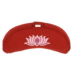 Yogakissen Halbmond BASIC Lotus Stick multicolor bordeaux 40 x 17 x 12 cm Buchweizenschalen