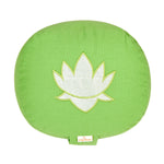 Yogakissen oval Lotus Stick BASIC apfelgrün 28 x 23 x 13 cm Buchweizenschalen