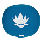 Yogakissen oval Lotus Stick BASIC petrol 28 x 23 x 13 cm Buchweizenschalen