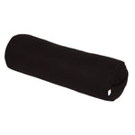 Yoga und Pilates Bolster / Yogarolle BASIC schwarz 65 x 22 x 22 cm Buchweizenschalen