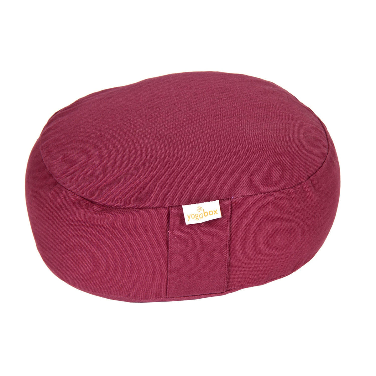 Yogilino® Reise Meditationskissen mini oval BASIC aubergine 26 x 21 x 9 cm Buchweizenschalen