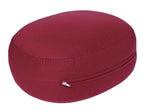 Glückssitz® Yogakissen OVAL - regional hergestellt bordeuax 30 x 23 x 15 cm Buchweizenschalen