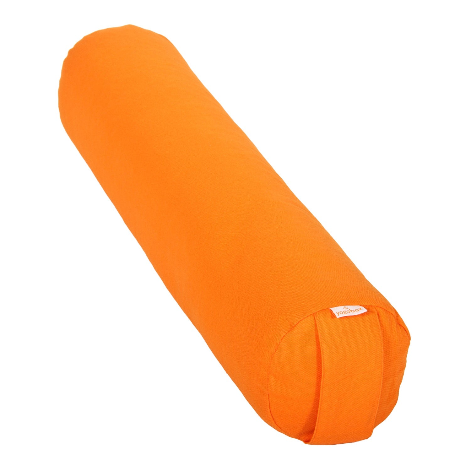 Yoga und Pilates Bolster / Yogarolle BASIC small orange 65 x 15 x 15 cm Buchweizenschalen