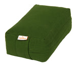 VIPASSANA Kissen mini olivgrün 22 x 13 x 8 cm Buchweizenschalen