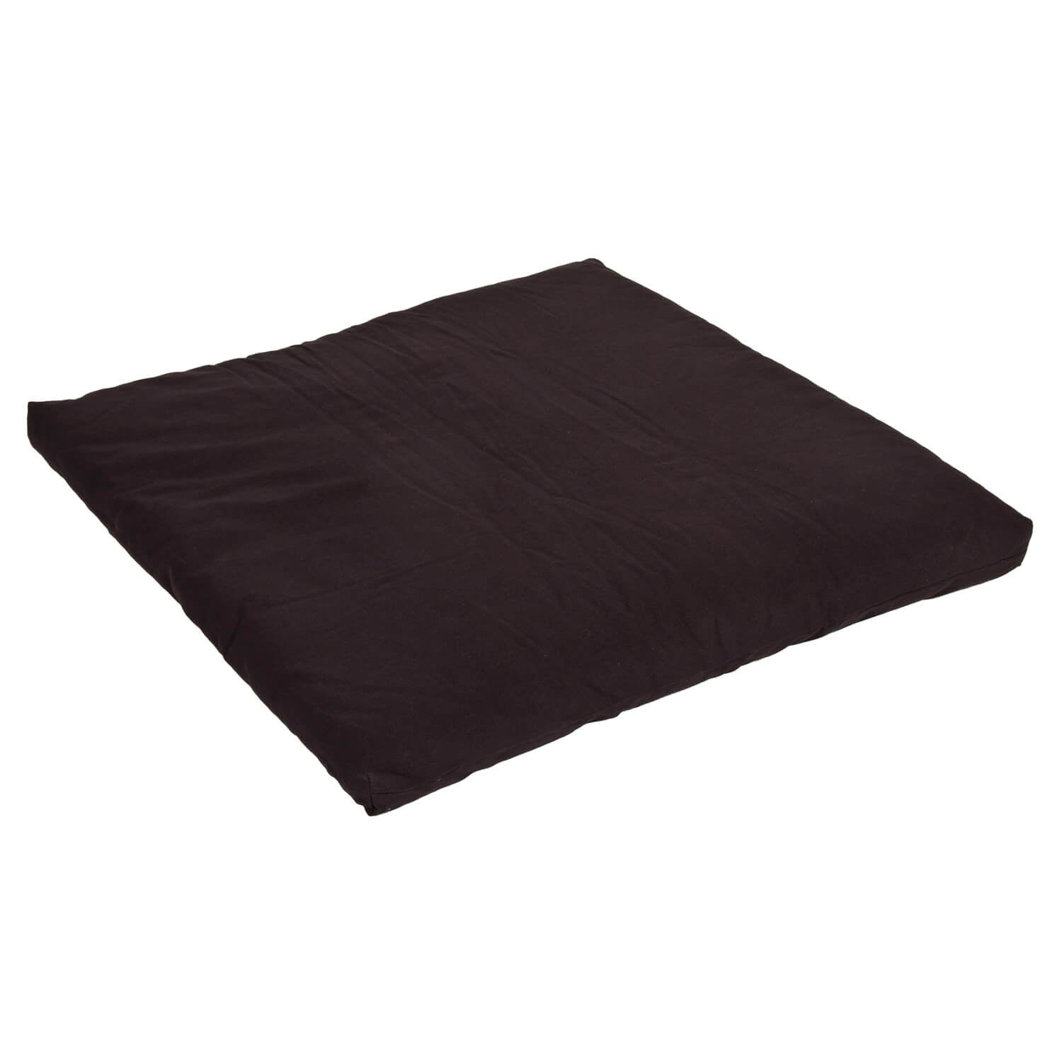 Zabuton / Meditationsunterlage BASIC schwarz 80 x 80 x 5 cm Baumwollvlies