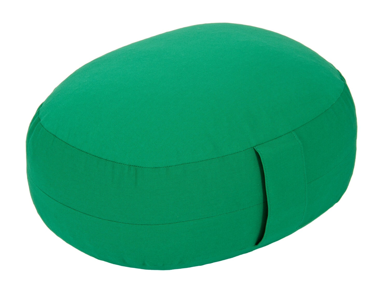 Glückssitz® Yogakissen OVAL - regional hergestellt grün 30 x 23 x 15 cm Buchweizenschalen