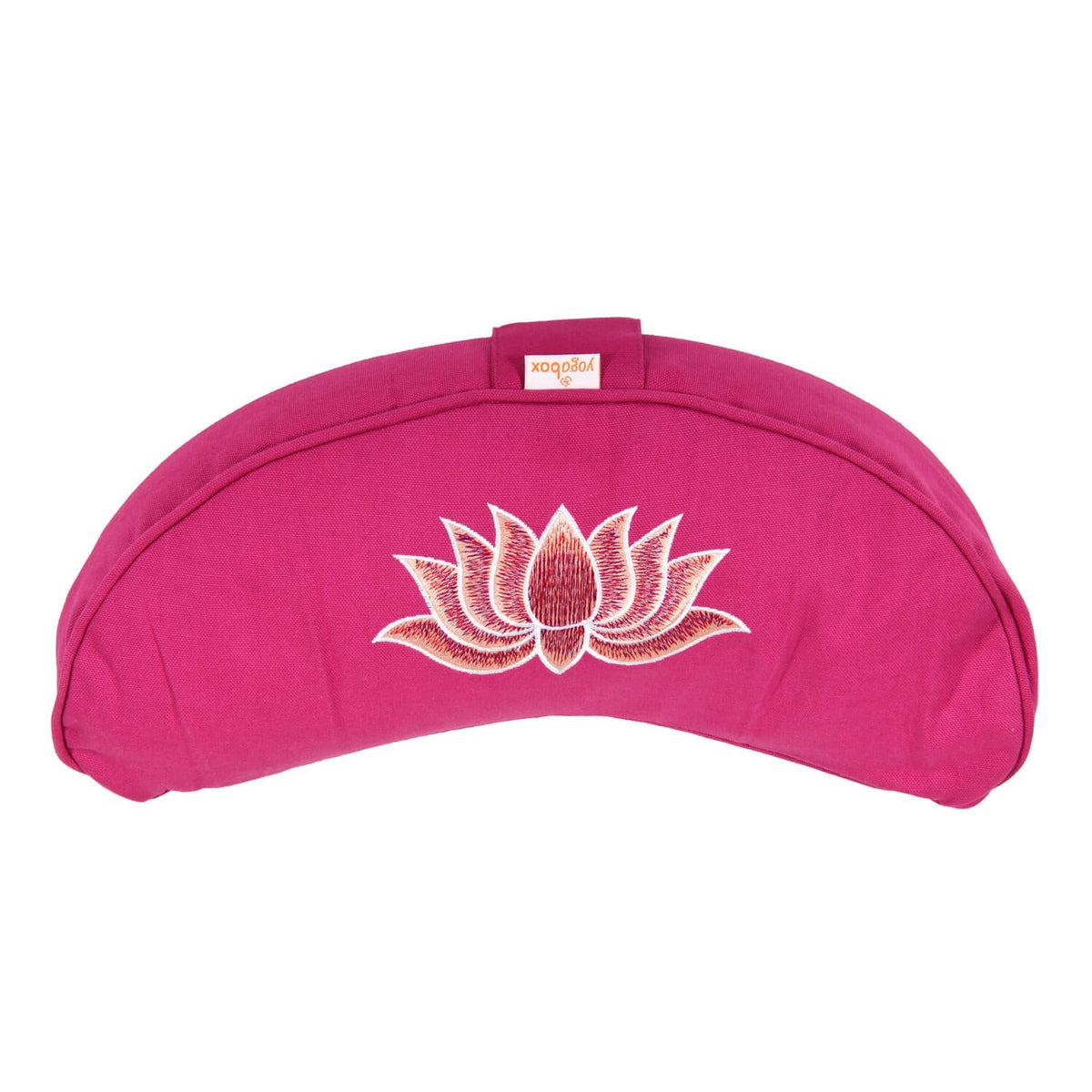 Yogakissen Halbmond BASIC Lotus Stick multicolor magenta 40 x 17 x 12 cm Buchweizenschalen