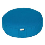 Meditationskissen BASIC extra FLACH petrol 35 x 35 x 8 cm Buchweizenschalen