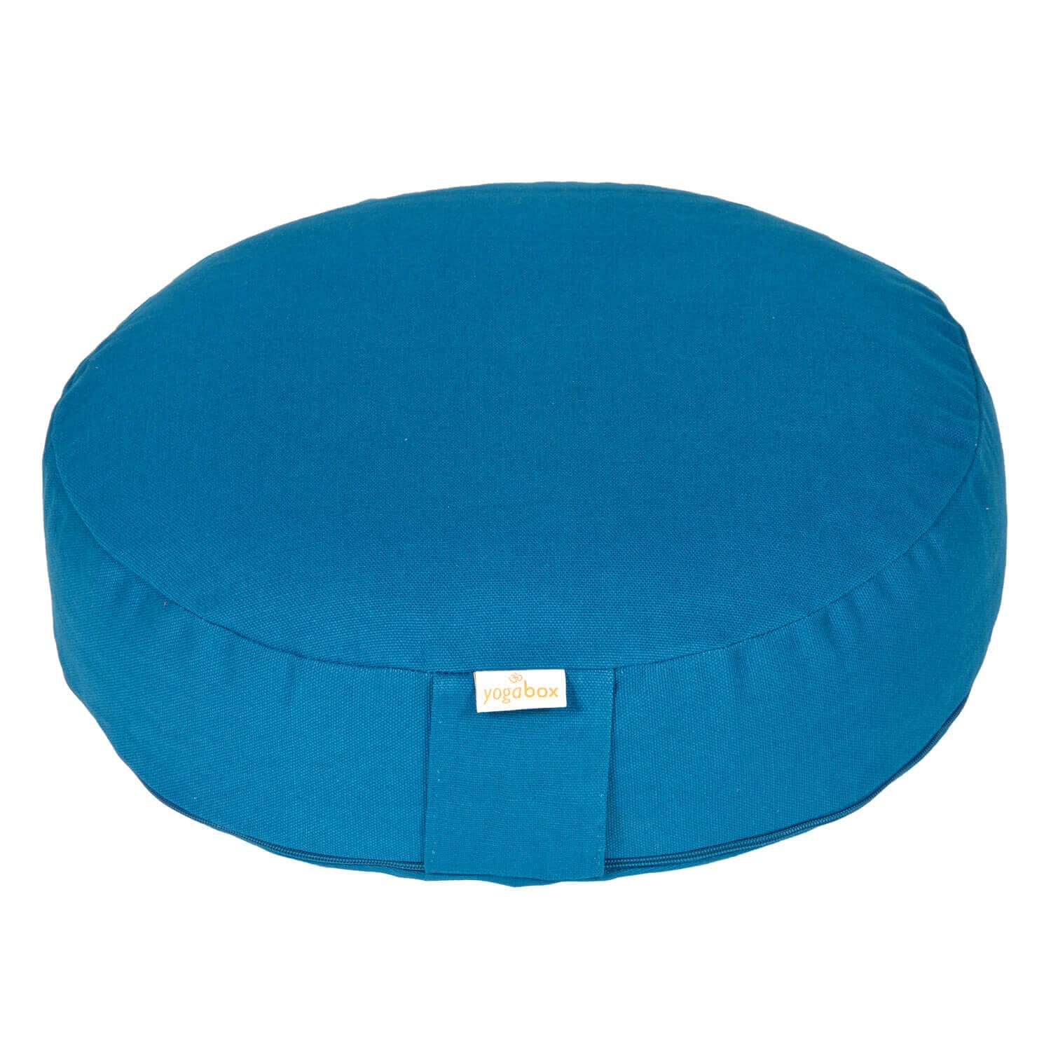Meditationskissen BASIC extra FLACH petrol 35 x 35 x 8 cm Buchweizenschalen