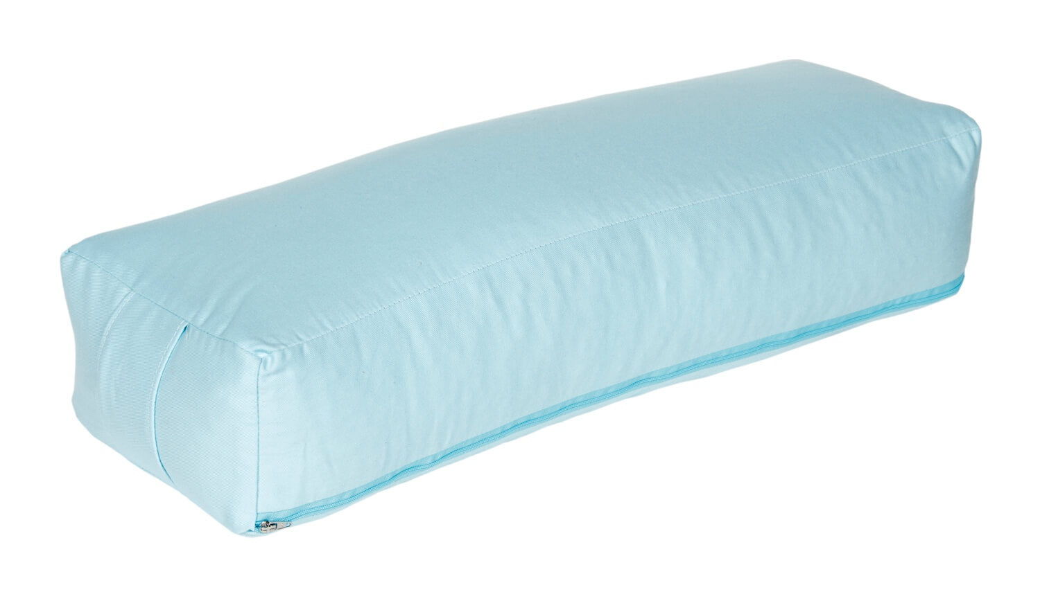 Yoga und Pilates Rechteckbolster D - regional hergestellt hellblau 60 x 20 x 14 cm Buchweizenschalen