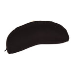 Yogakissen Halbmond BASIC schwarz 40 x 17 x 12 cm Buchweizenschalen