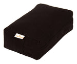 VIPASSANA Kissen mini schwarz 22 x 13 x 8 cm Buchweizenschalen