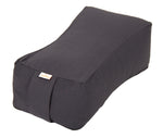 Meditationskissen SQUARE grau 38 x 20 x 13 cm Buchweizenschalen