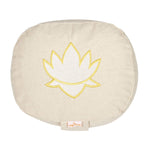 Yogakissen oval Lotus Stick BASIC natur 28 x 23 x 13 cm Buchweizenschalen