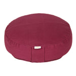 Meditationskissen BASIC extra FLACH aubergine 35 x 35 x 8 cm Buchweizenschalen