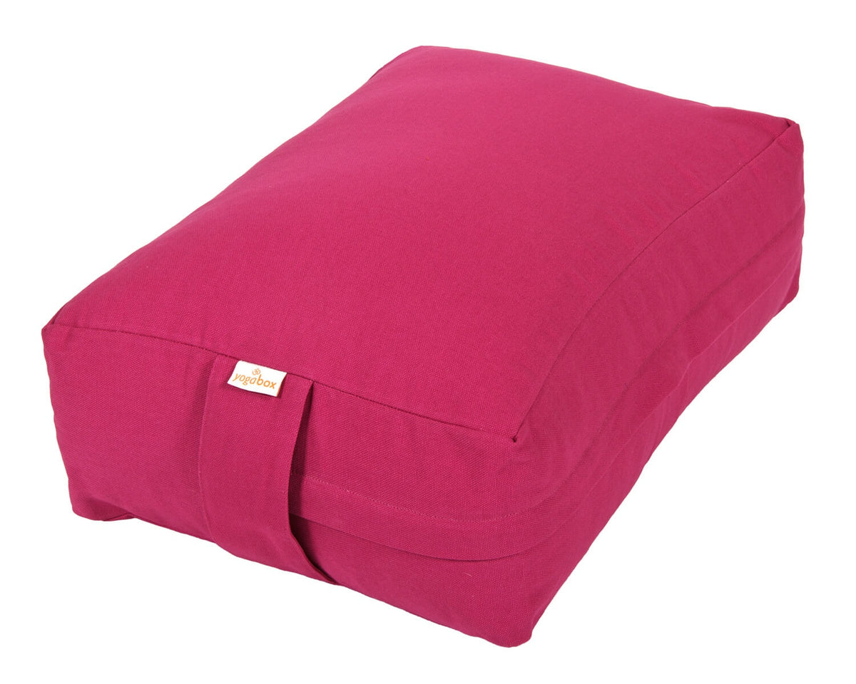 VIPASSANA Kissen XL magenta 45 x 33 x 14 cm Buchweizenschalen
