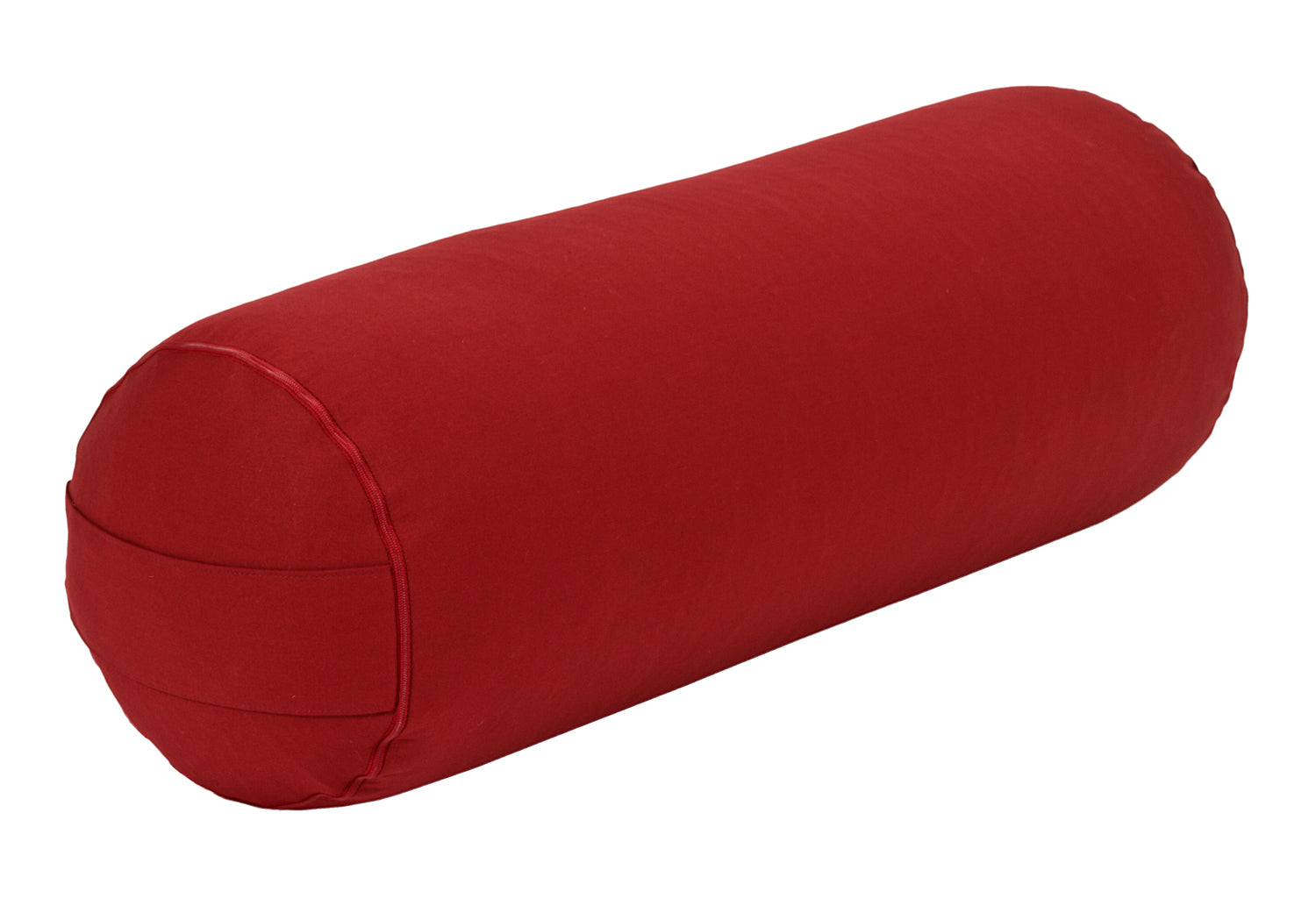 Yoga und Pilates Bolster / Yogarolle D - regional hergestellt bordeaux 65 x 22 x 22 cm Buchweizenschalen