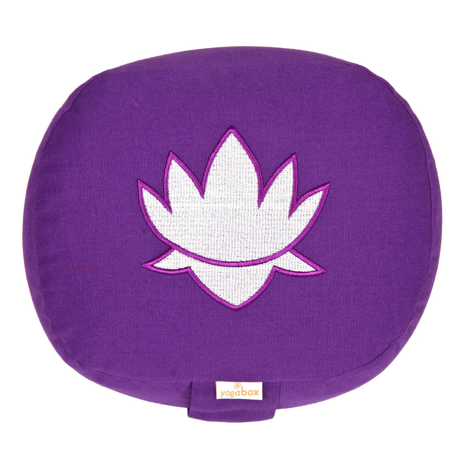 Yogakissen oval Lotus Stick BASIC lila 28 x 23 x 13 cm Buchweizenschalen