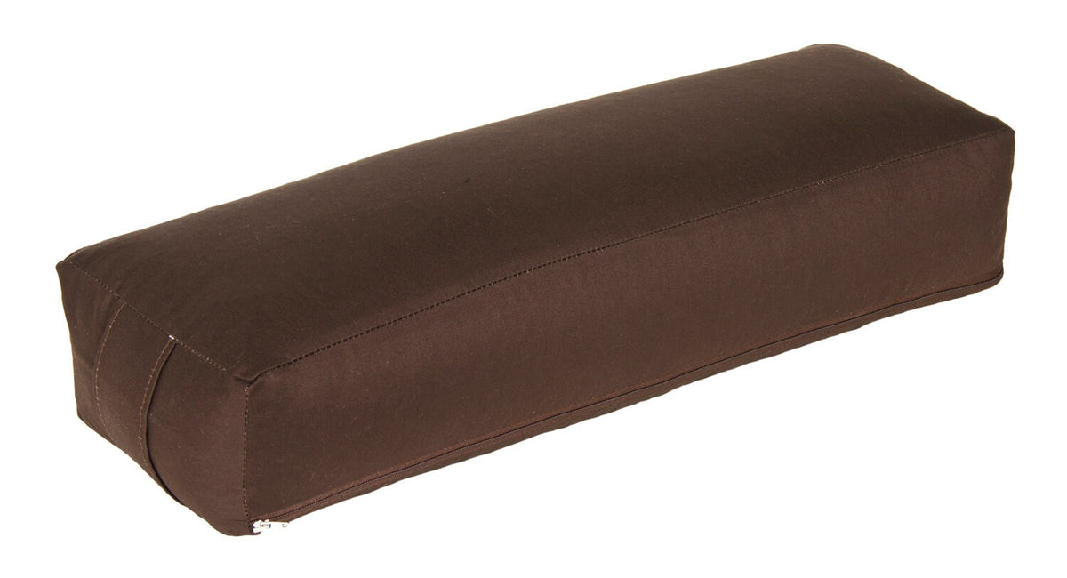 Yoga und Pilates Rechteckbolster D - regional hergestellt braun 60 x 20 x 14 cm Buchweizenschalen