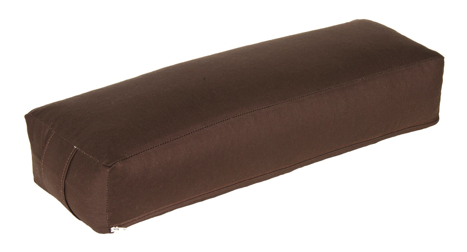 Yoga und Pilates Rechteckbolster D - regional hergestellt braun 60 x 20 x 14 cm Buchweizenschalen