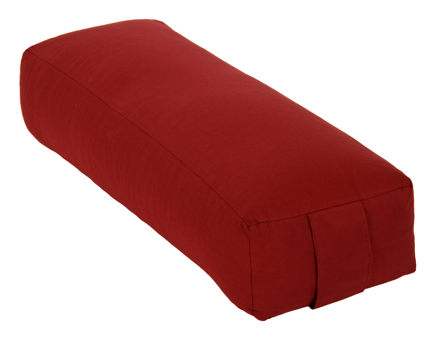 Yoga und Pilates Rechteckbolster D - regional hergestellt bordeaux 60 x 20 x 14 cm Buchweizenschalen