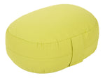 Glückssitz® Yogakissen OVAL - regional hergestellt lindgrün 30 x 23 x 15 cm Buchweizenschalen
