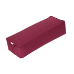 Yoga und Pilates Rechteckbolster BASIC aubergine 60 x 20 x 14 cm Buchweizenschalen