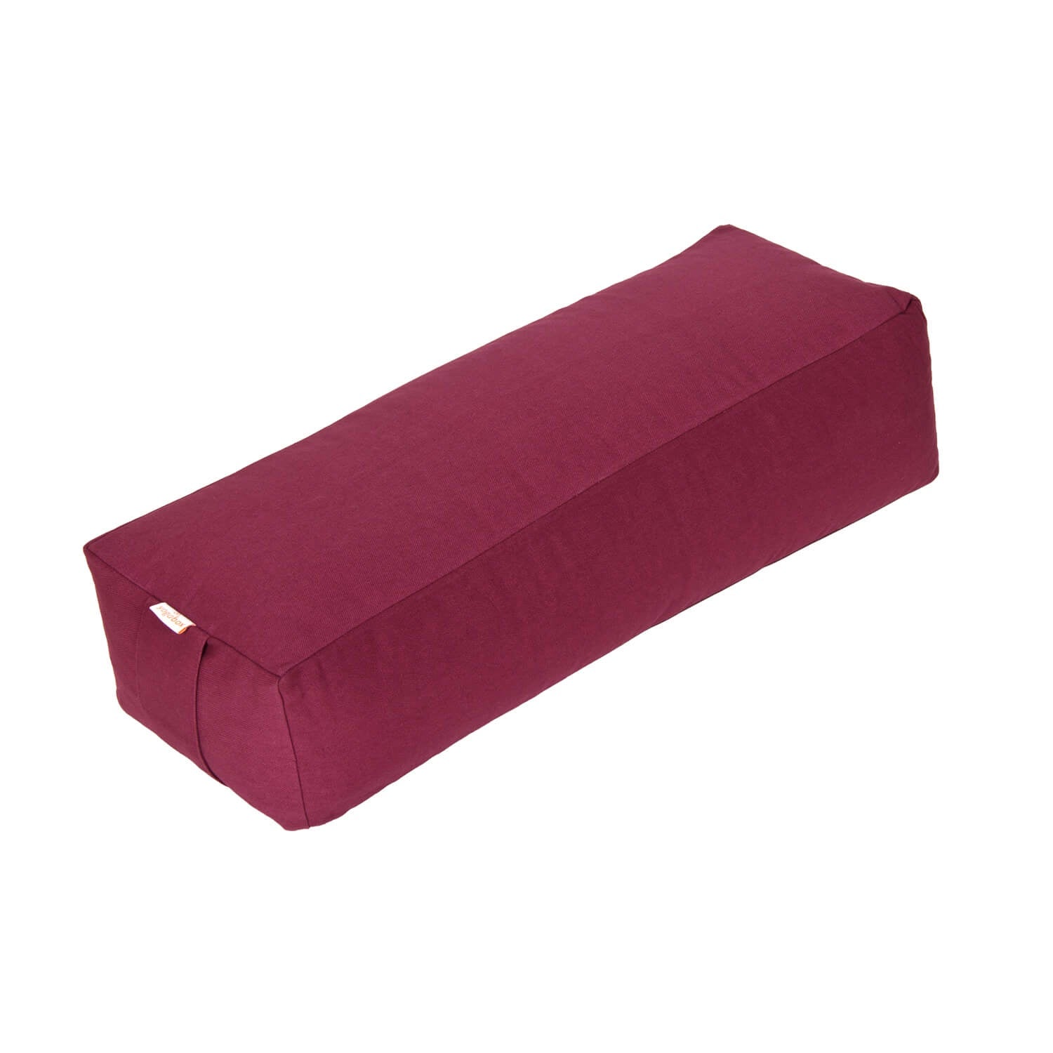 Yoga und Pilates Rechteckbolster BASIC aubergine 60 x 20 x 14 cm Buchweizenschalen