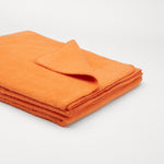 Flauschige Kinder Baumwolldecke - regional hergestellt nectarine 100 x 150 cm