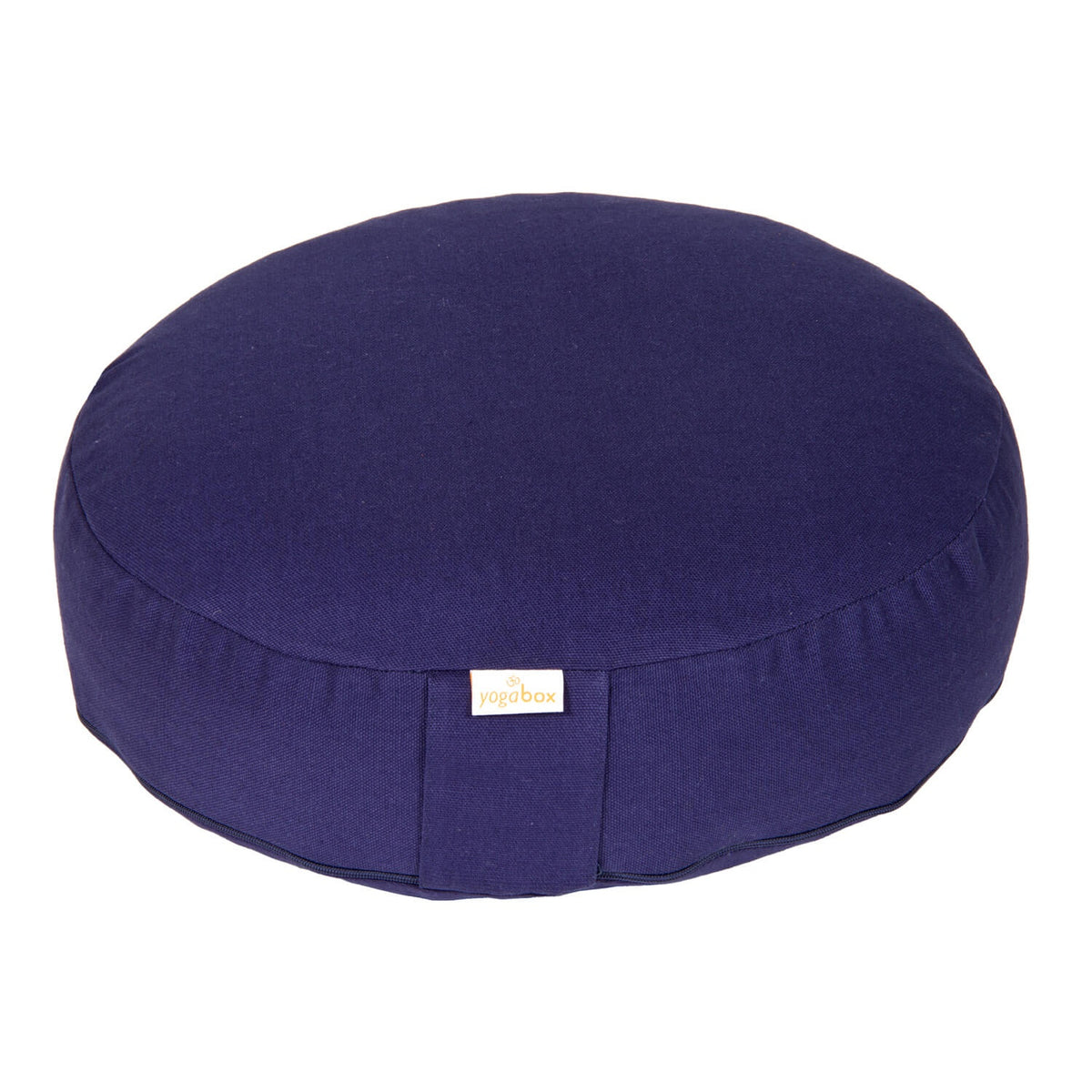 Meditationskissen BASIC extra FLACH dunkelblau 35 x 35 x 8 cm Buchweizenschalen