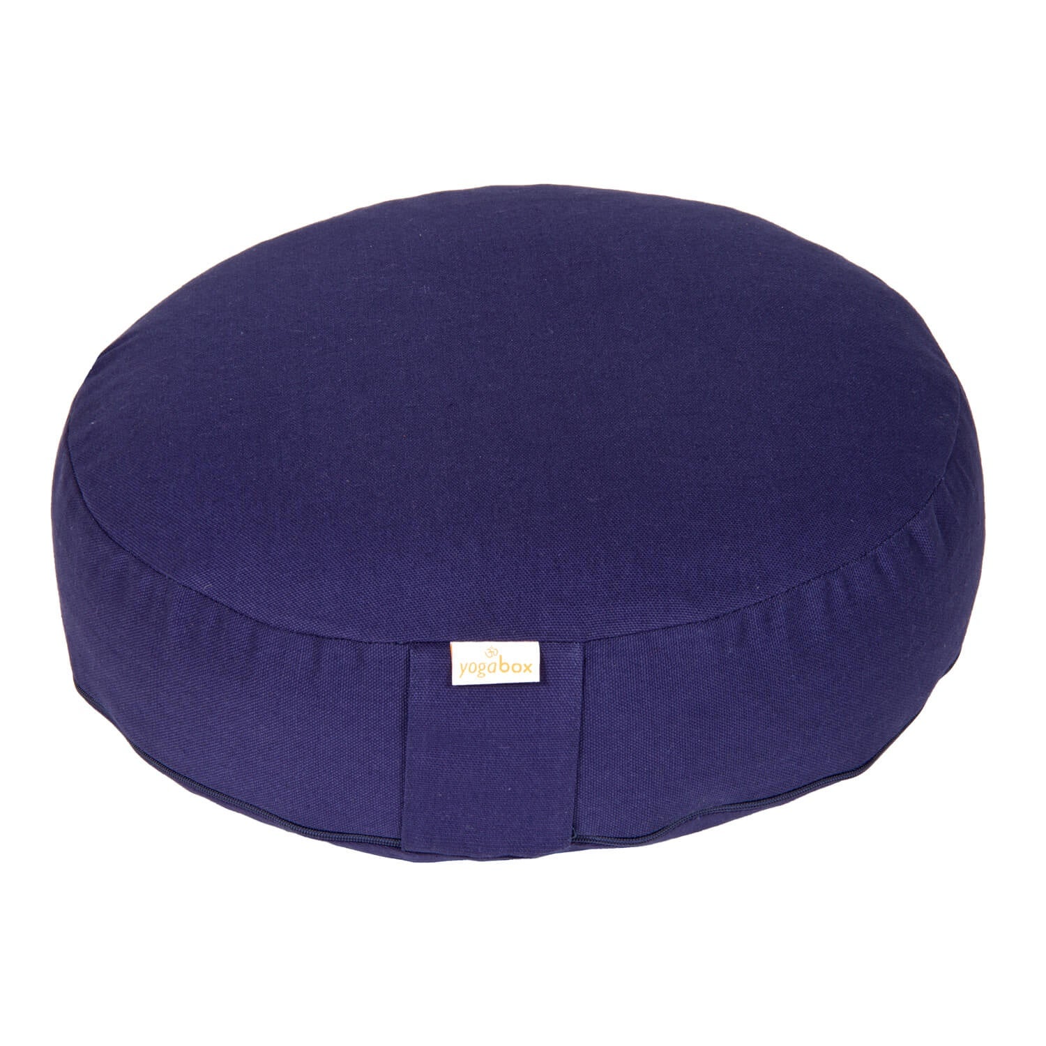 Meditationskissen BASIC extra FLACH dunkelblau 35 x 35 x 8 cm Buchweizenschalen