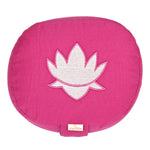 Yogakissen oval Lotus Stick BASIC magenta 28 x 23 x 13 cm Buchweizenschalen