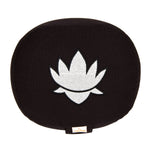 Yogakissen oval Lotus Stick BASIC schwarz 28 x 23 x 13 cm Buchweizenschalen