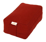 VIPASSANA Kissen mini bordeaux 22 x 13 x 8 cm Buchweizenschalen