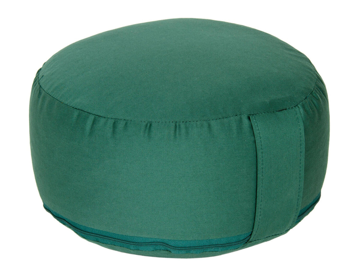 Yogakissen Glückssitz® Classic D - regional hergestellt dunkelgrün 30 x 30 x 13 cm Buchweizenschalen