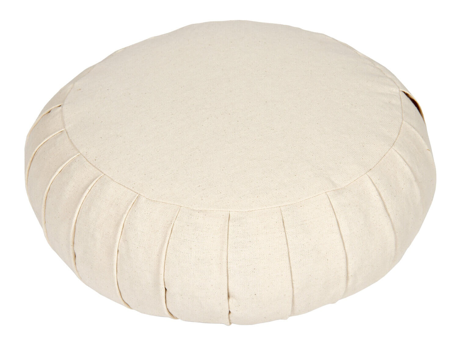 Meditationskissen / Yogakissen Zafu BASIC mit ZIP natur 31 x 31 x 15 cm Buchweizenschalen