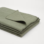 Flauschige Kinder Baumwolldecke - regional hergestellt forestgreen 100 x 150 cm