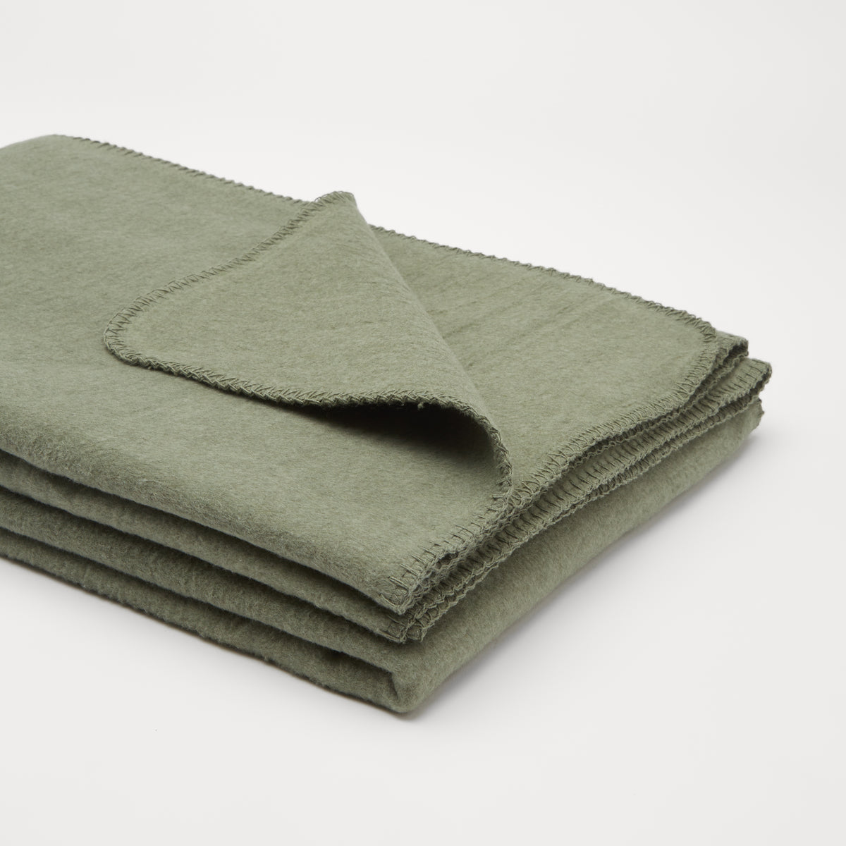 Flauschige Kinder Baumwolldecke - regional hergestellt forestgreen 100 x 150 cm