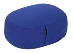 Glückssitz® Yogakissen OVAL - regional hergestellt blau 30 x 23 x 15 cm Buchweizenschalen