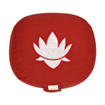 Yogakissen oval Lotus Stick BASIC bordeaux 28 x 23 x 13 cm Buchweizenschalen