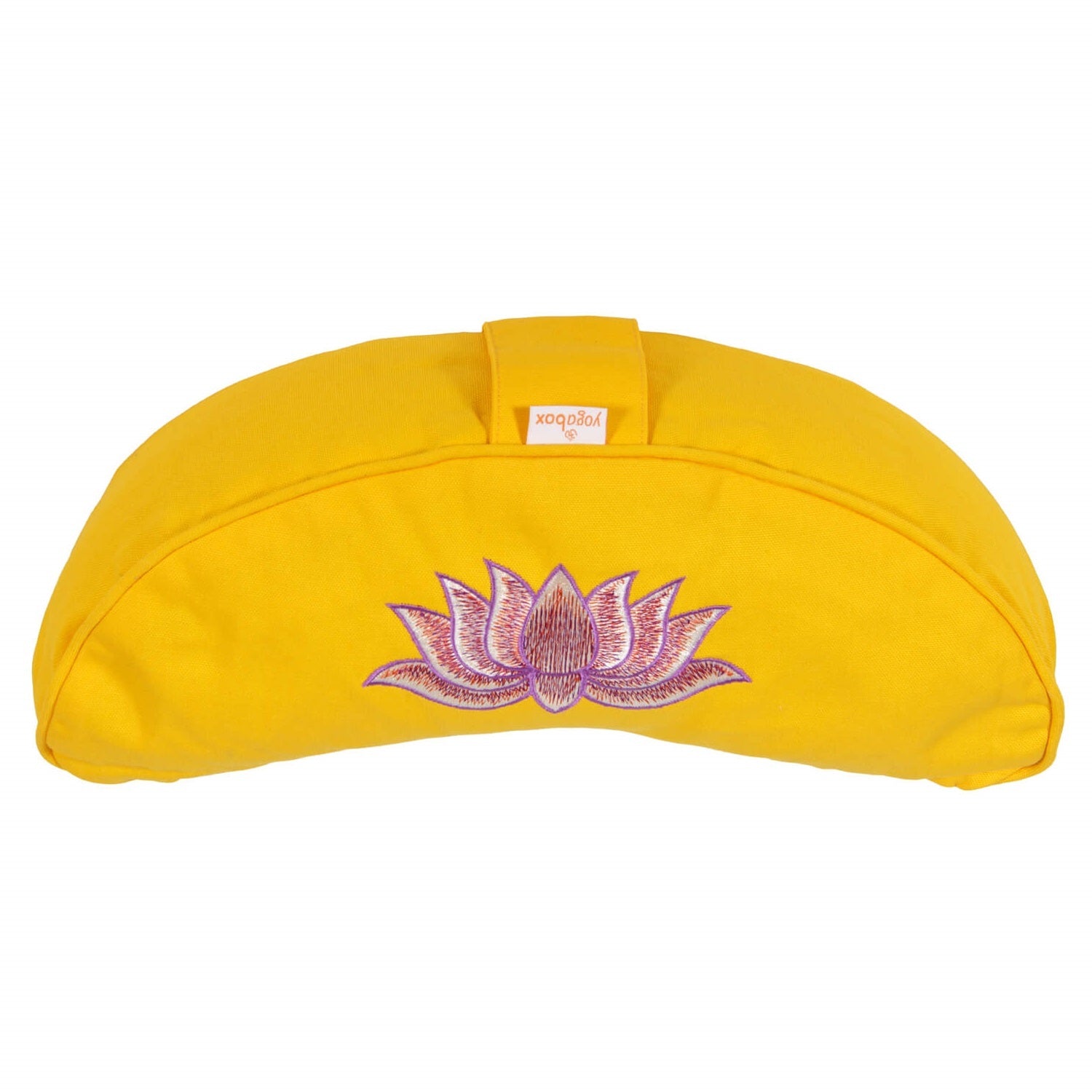Yogakissen Halbmond BASIC Lotus Stick multicolor dotter 40 x 17 x 12 cm Buchweizenschalen
