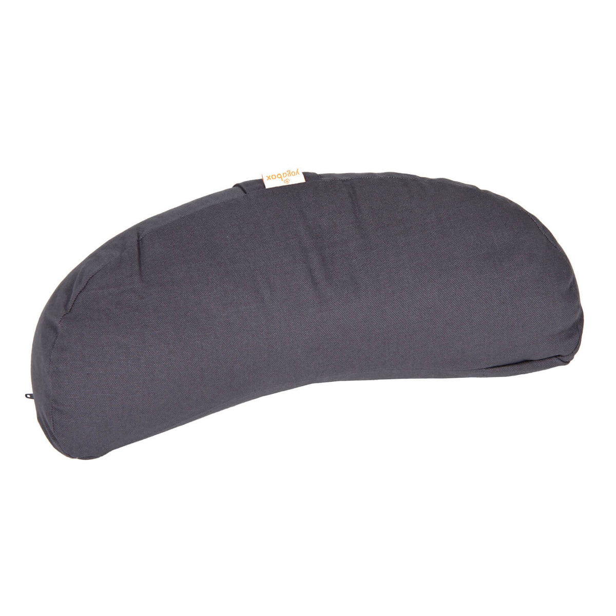 Yogakissen Halbmond BASIC grau 40 x 17 x 12 cm Buchweizenschalen