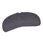 Yogakissen Halbmond BASIC grau 40 x 17 x 12 cm Buchweizenschalen